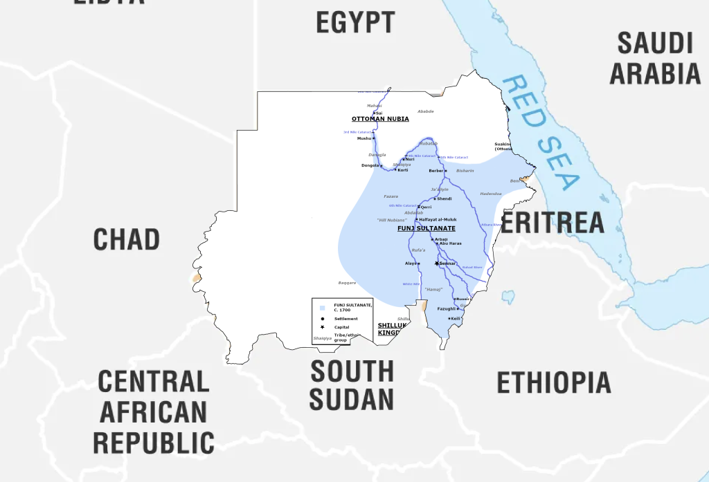 حدود دولة سلطنة سنار